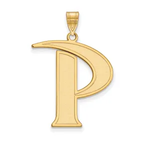 14k Yellow Gold Pepperdine U. XL Initial P Pendant