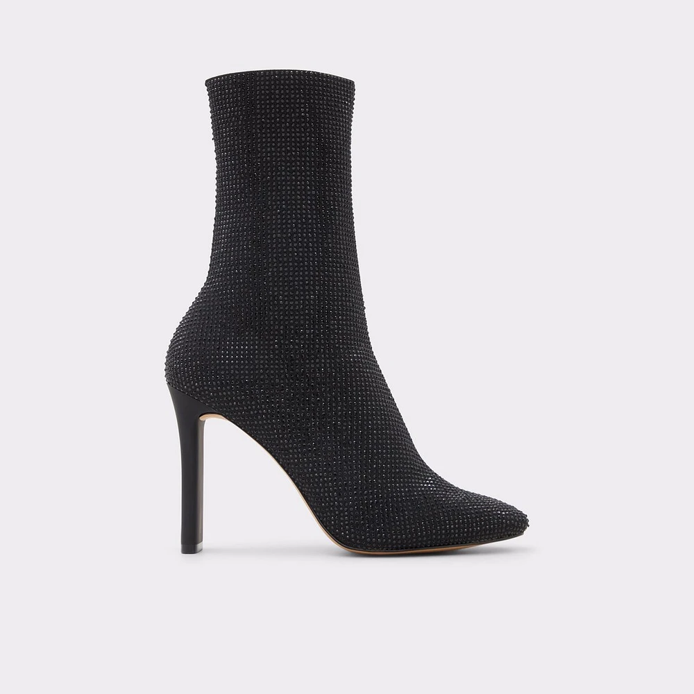 ALDO Delylah Black Textile Mixed Material Women's Sock boots | ALDO Canada