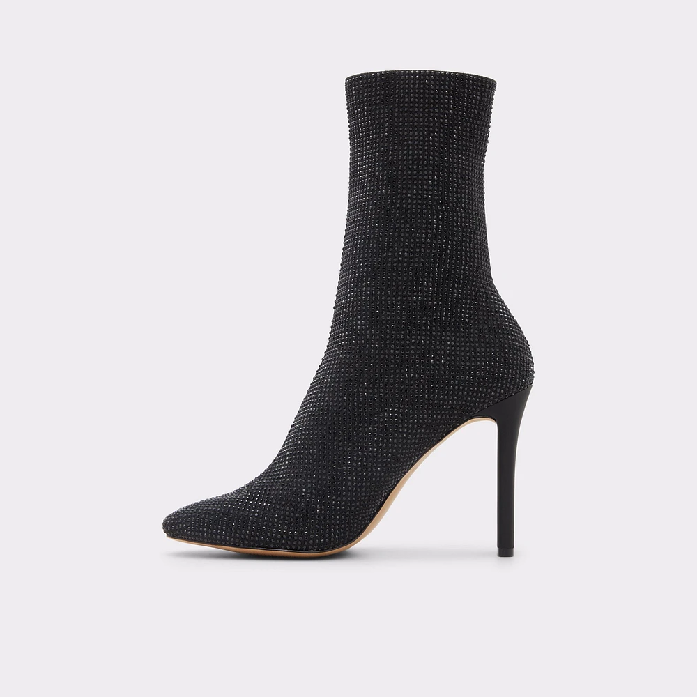 ALDO Delylah Black Textile Mixed Material Women's Sock boots | ALDO Canada