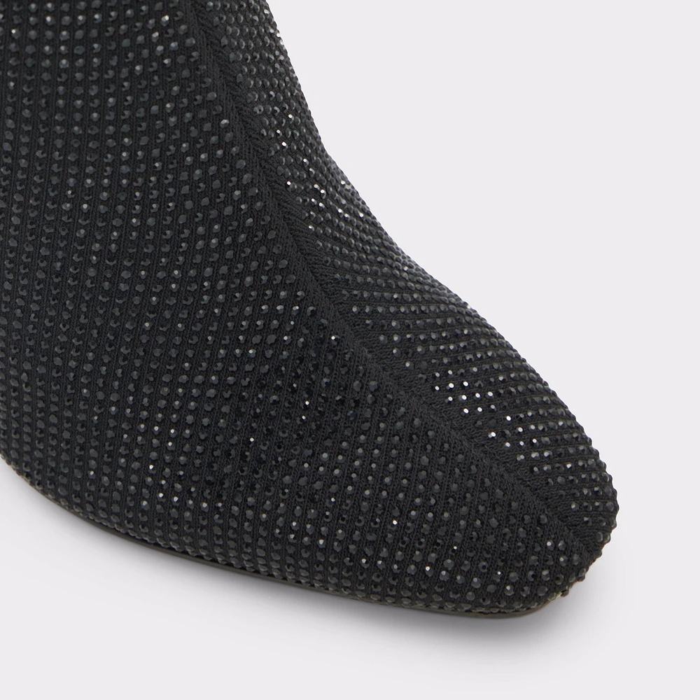 ALDO Delylah Black Textile Mixed Material Women's Sock boots | ALDO Canada