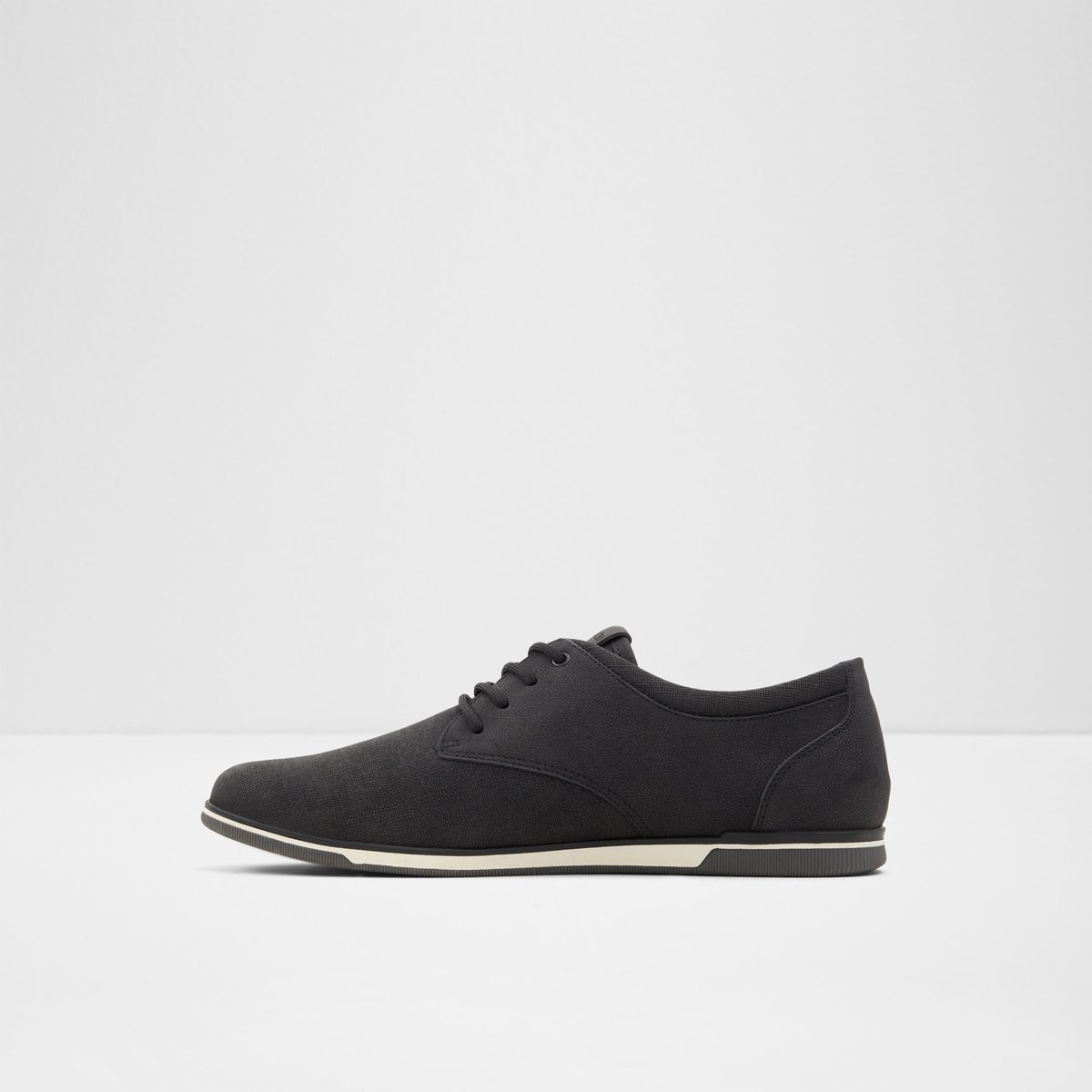 ALDO Heron Black Synthetic Embossed Men's Casual Shoes | ALDO Canada