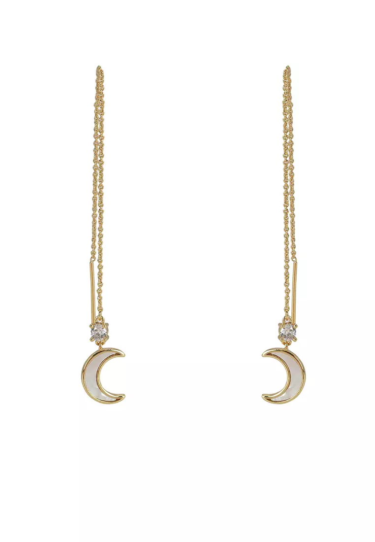 ALDO Valerya Gold Plated Moon Earrings