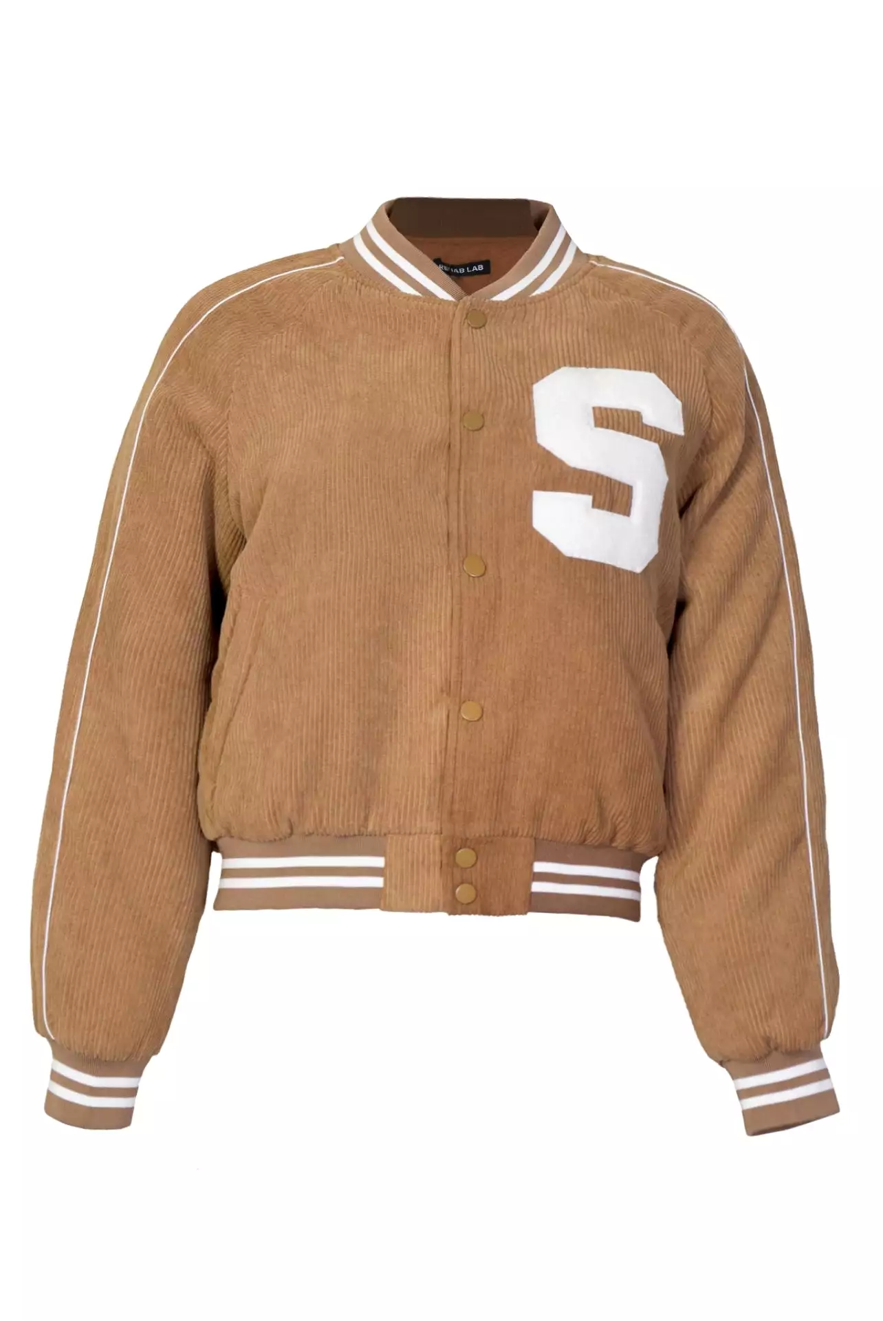 Alex Corduroy Relaxed Fit Varsity Jacket