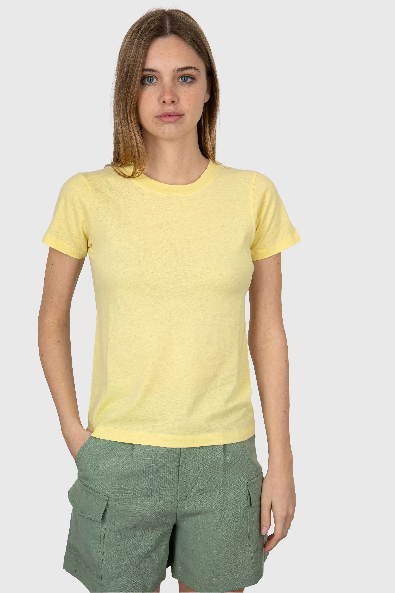 American Vintage T-Shirt Gamipy Cotone Giallo