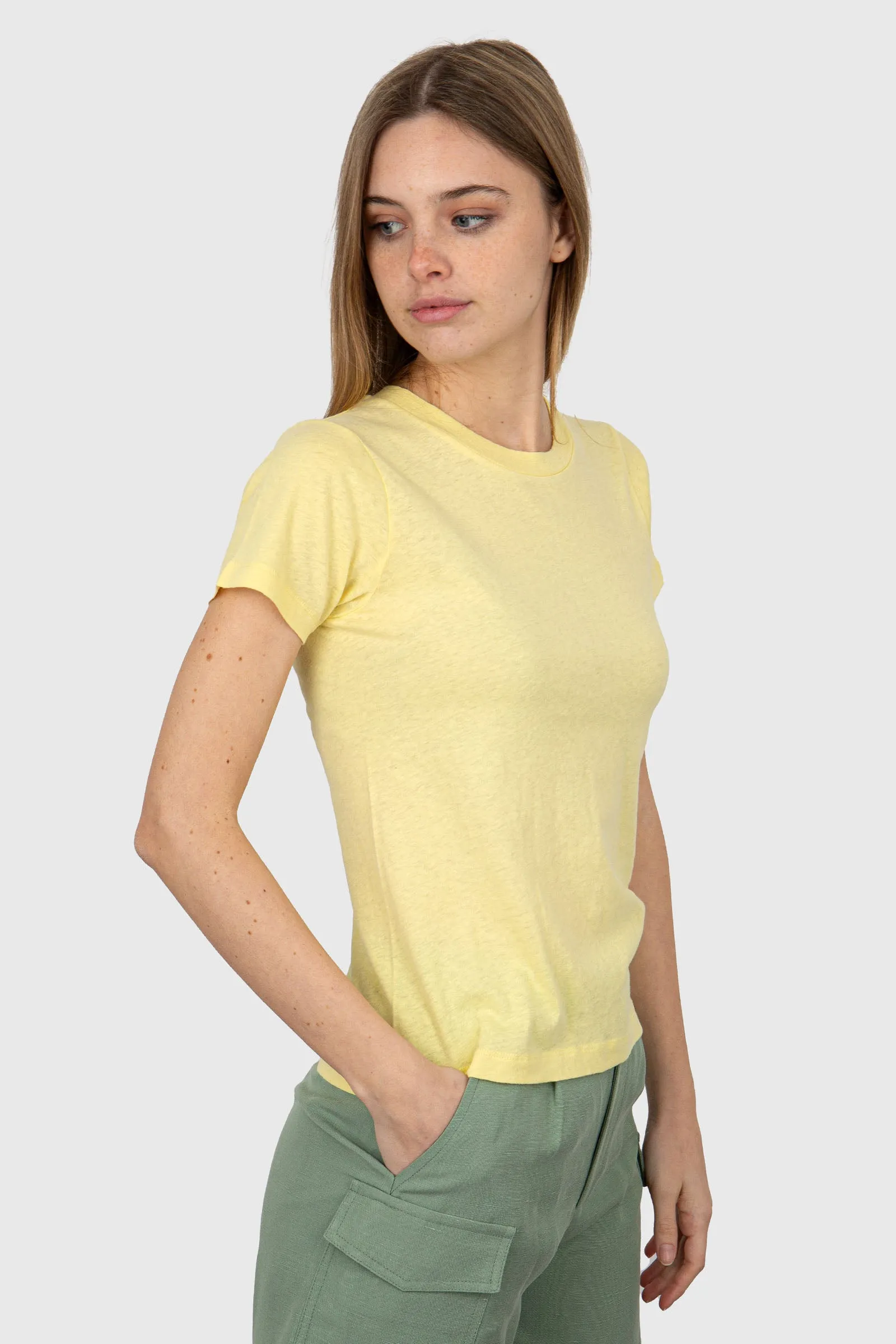 American Vintage T-Shirt Gamipy Cotone Giallo