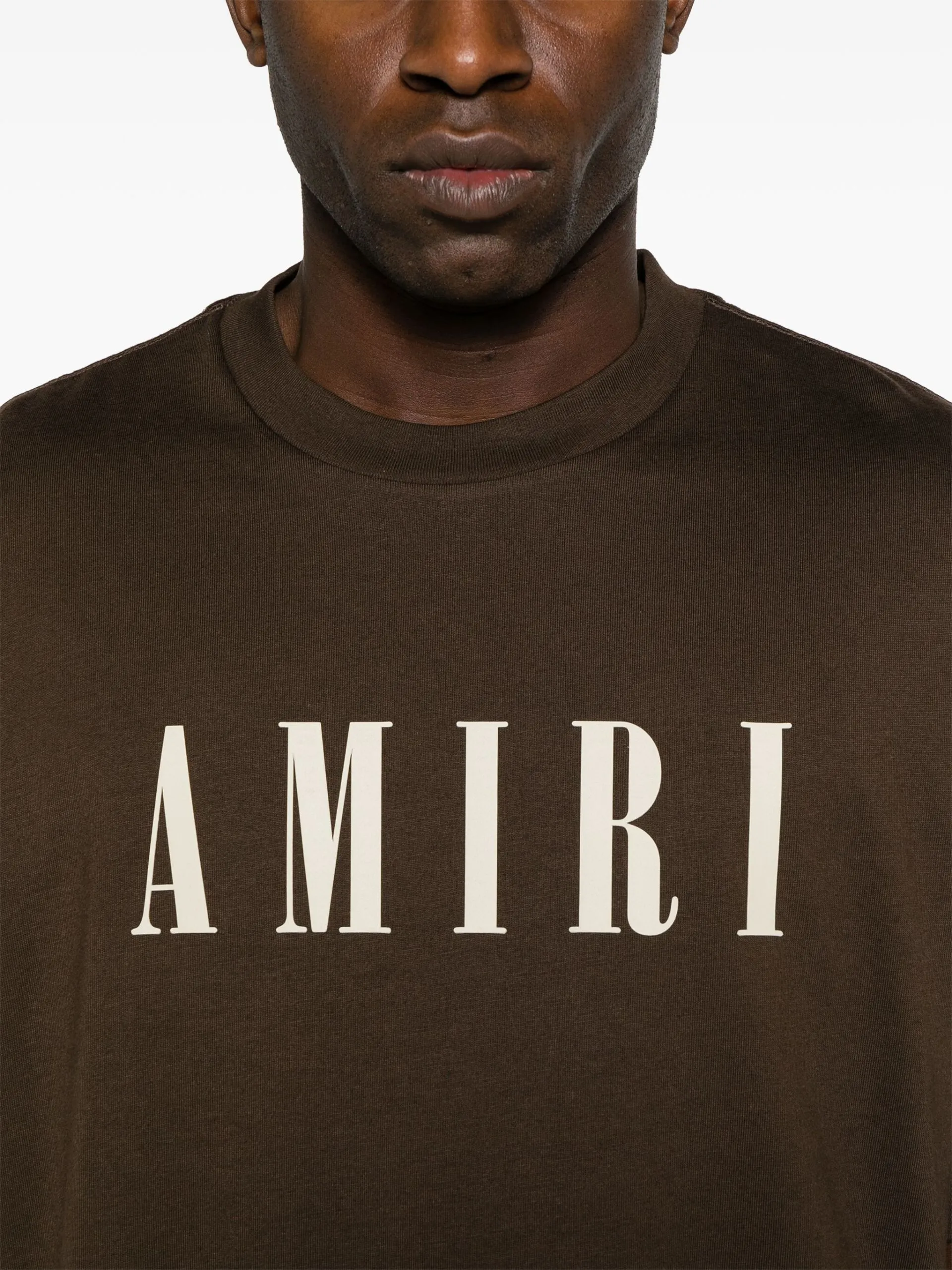 AMIRI  |Crew Neck Street Style Plain Cotton Short Sleeves Logo