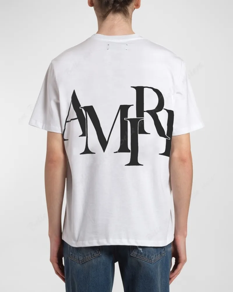 AMIRI  |Crew Neck Unisex Street Style Cotton Short Sleeves Oversized