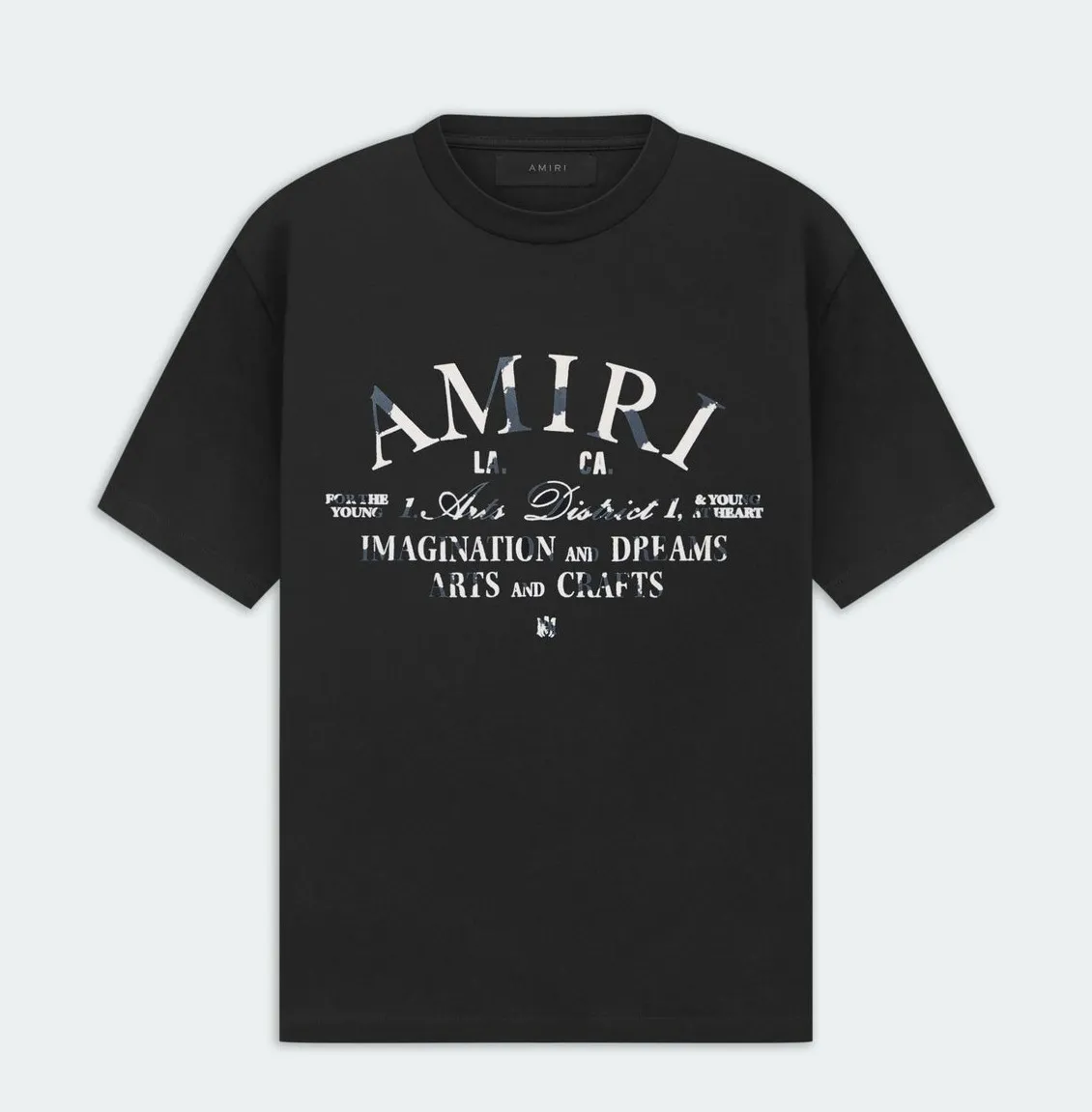 AMIRI  |Street Style Plain Cotton Short Sleeves Logo T-Shirts