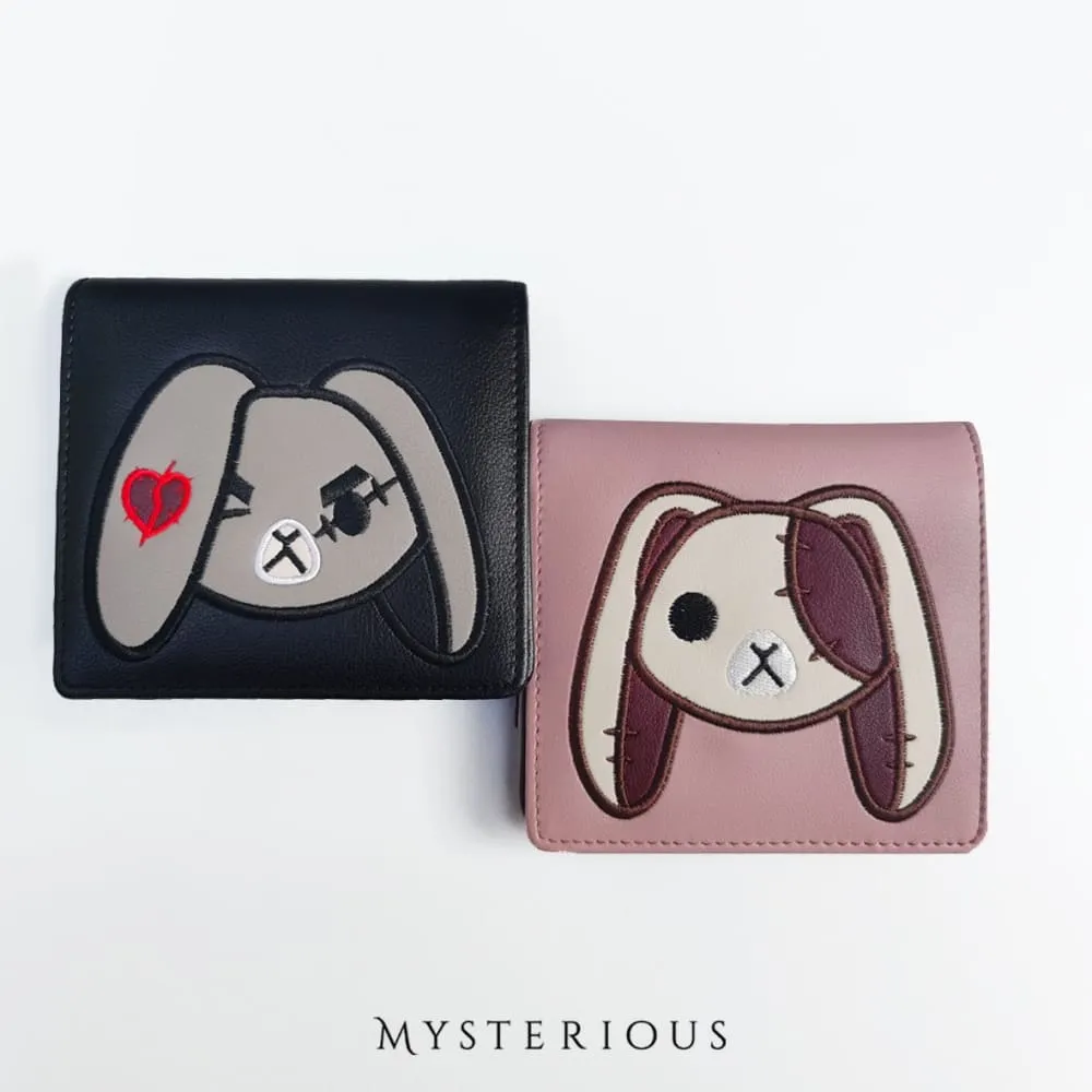 Angry and Love Rabbit Leather Wallet