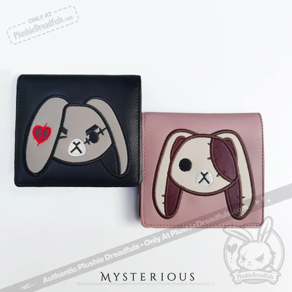 Angry and Love Rabbit Leather Wallet