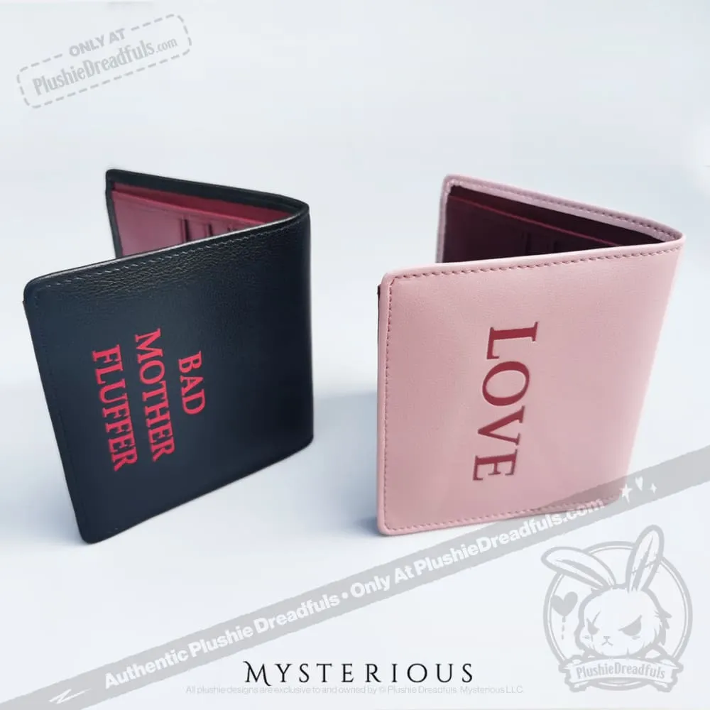 Angry and Love Rabbit Leather Wallet