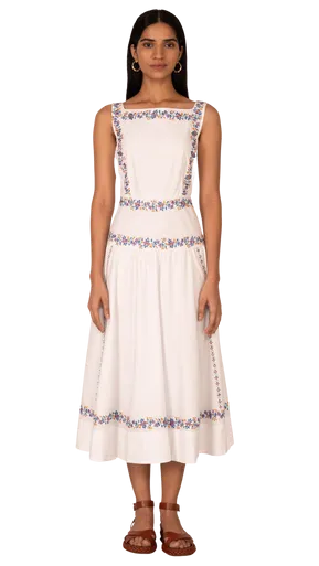 Banjanan Rasia Dress, White