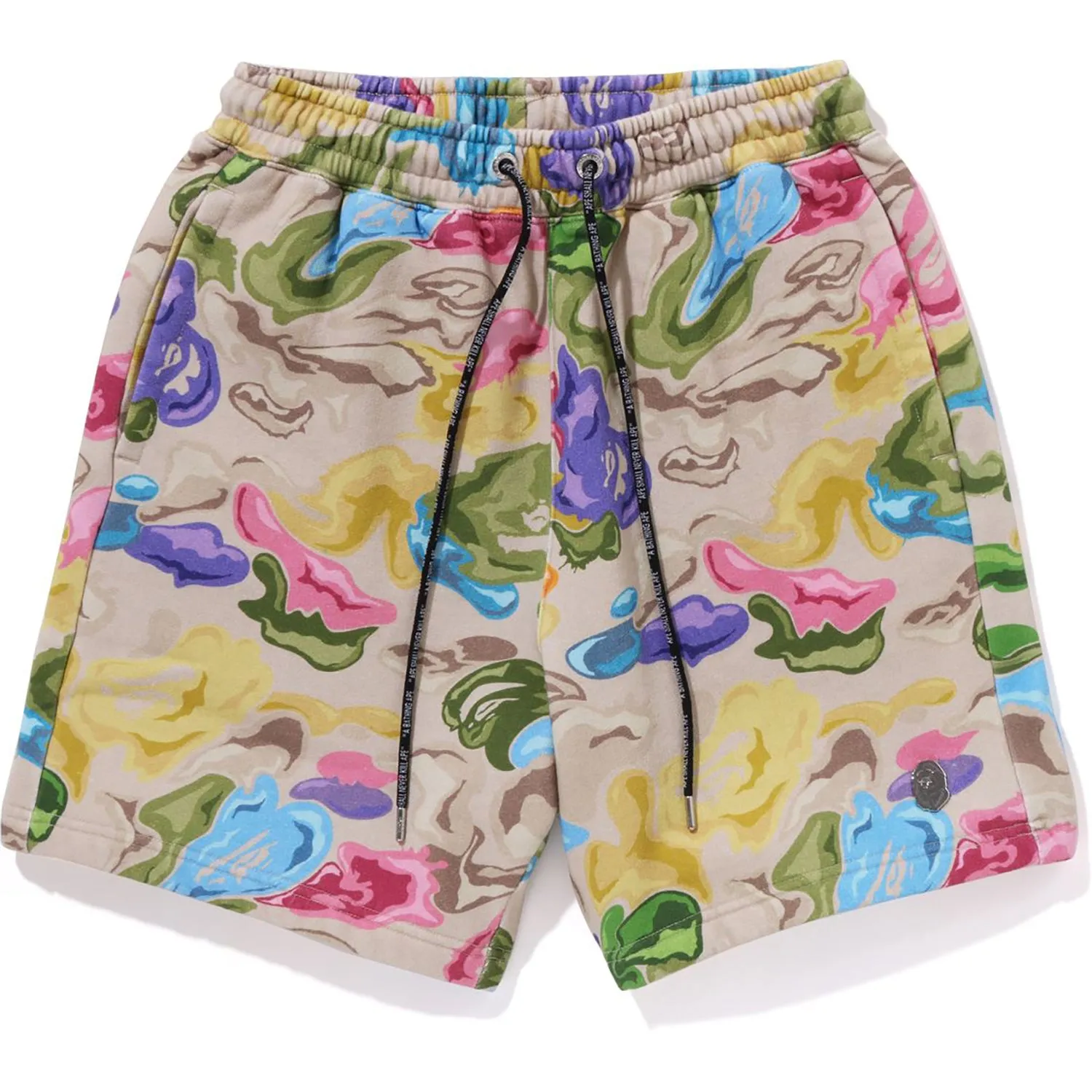 BAPE ART CAMO SWEAT SHORTS MENS