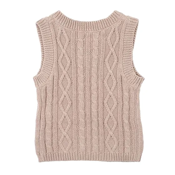 Bebe Ralph Cable Knit Vest