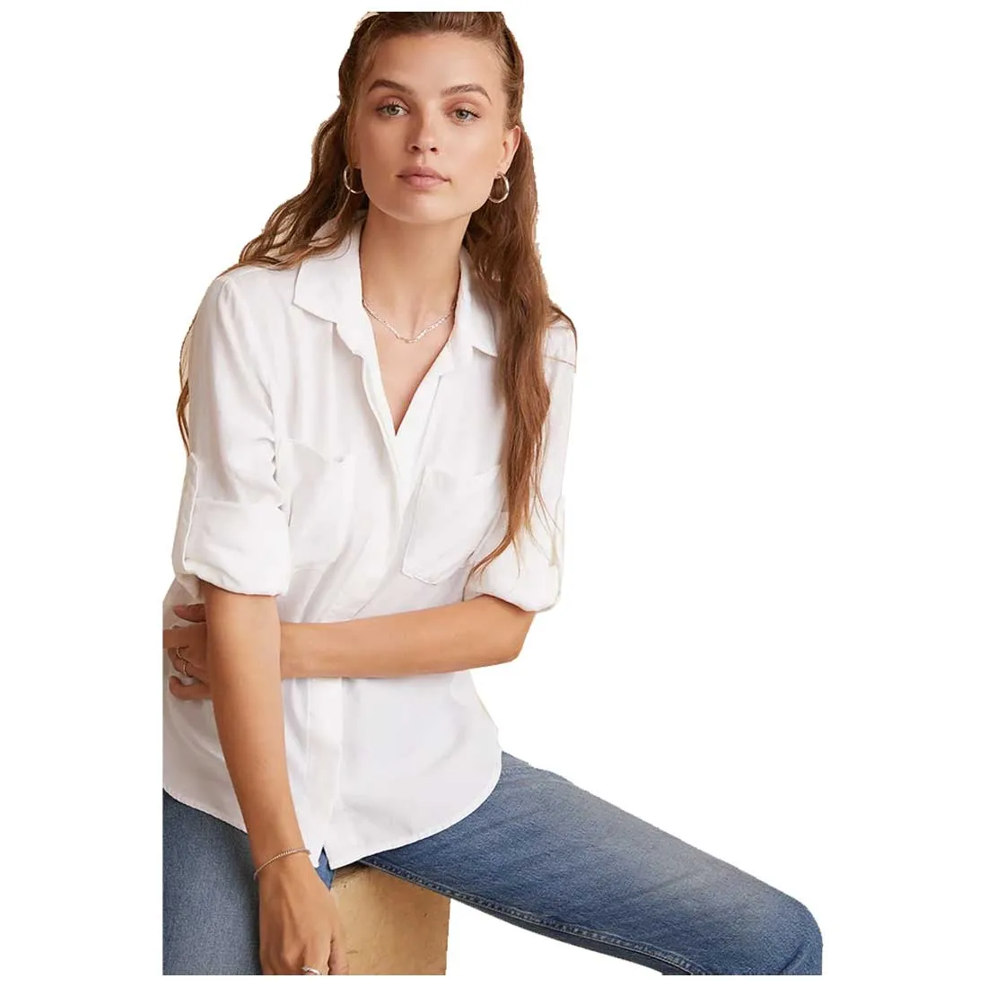 Bella Dahl Split Back Button Down - Women's