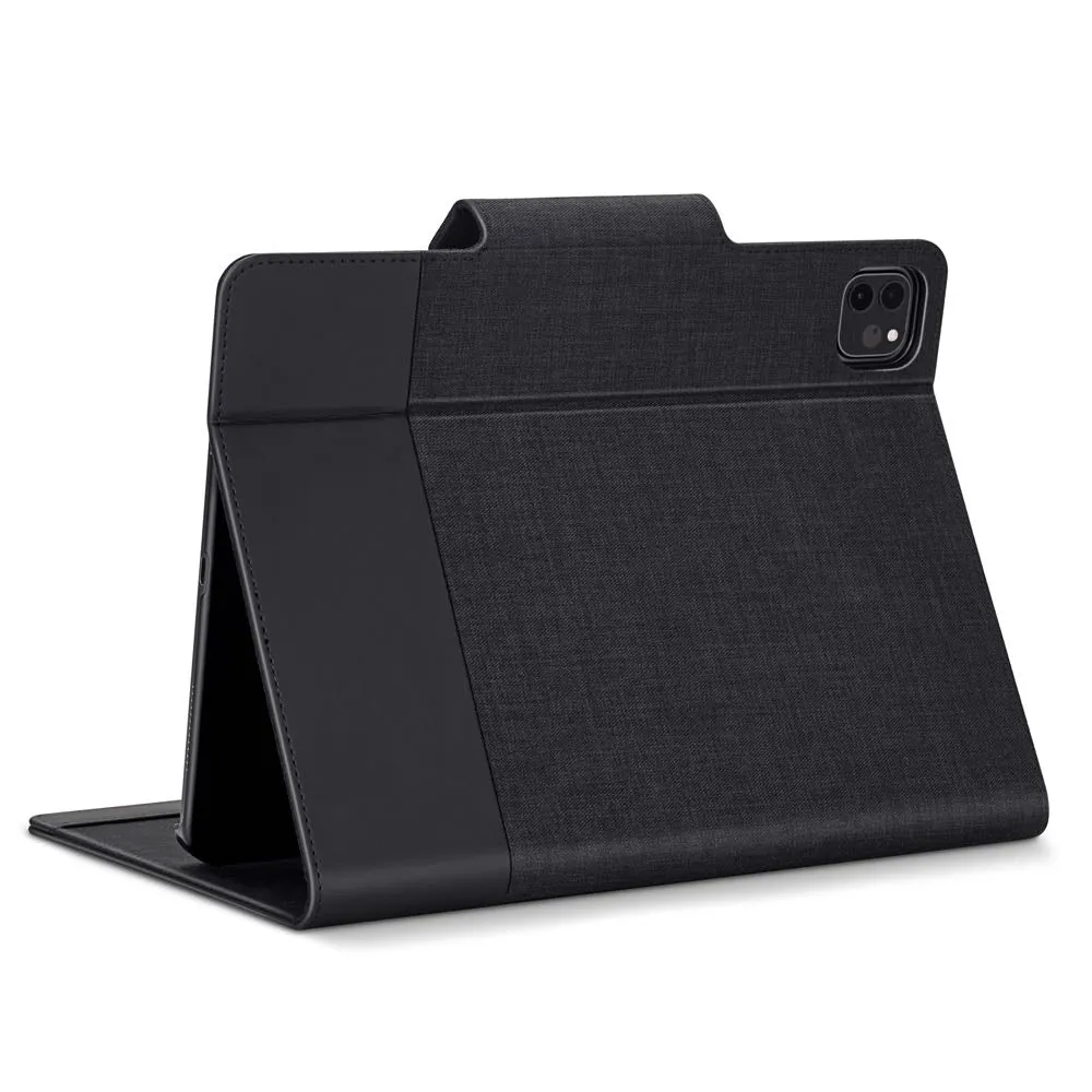 Bonelk Smart Fabric Folio for 11 inch iPad Pro 2/3/4th Gen (Black/Blue)