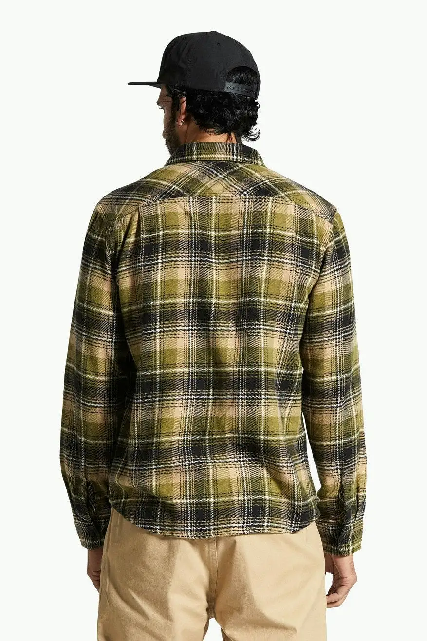 Bowery Flannel - Green Kelp/Sand/Black