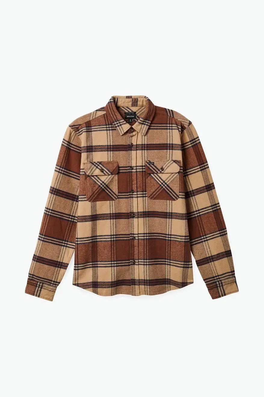 Bowery Heavyweight Flannel - Sand/Bison