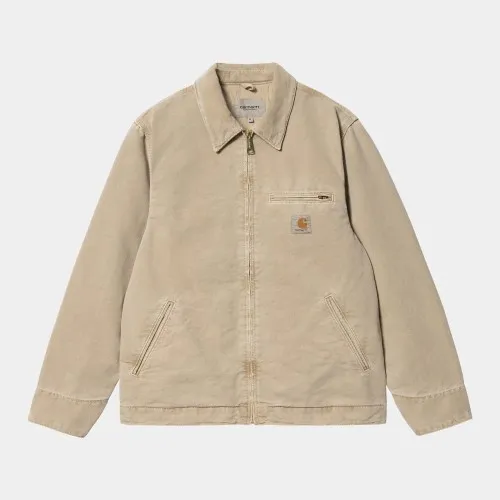 Carhartt WIP Detroit Jacket Dusty Hamilton Brown, 100% Organic Cotton 'Dearborn' Canvas, 12 oz, cotton poplin lined body, nylon 