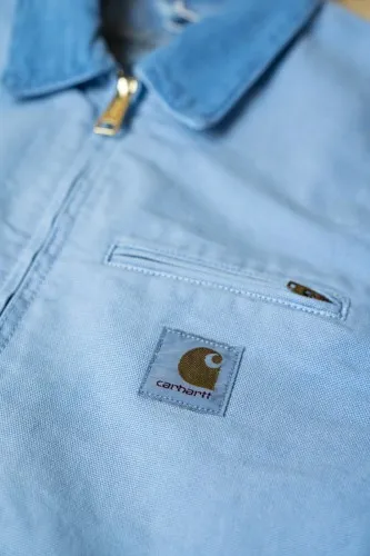 Carhartt WIP Detroit Jacket Piscine / Piscine, 100% Organic Cotton 'Dearborn' Canvas, 12 oz, cotton poplin lined body, nylon lin