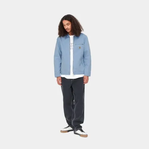 Carhartt WIP Detroit Jacket Piscine / Piscine, 100% Organic Cotton 'Dearborn' Canvas, 12 oz, cotton poplin lined body, nylon lin