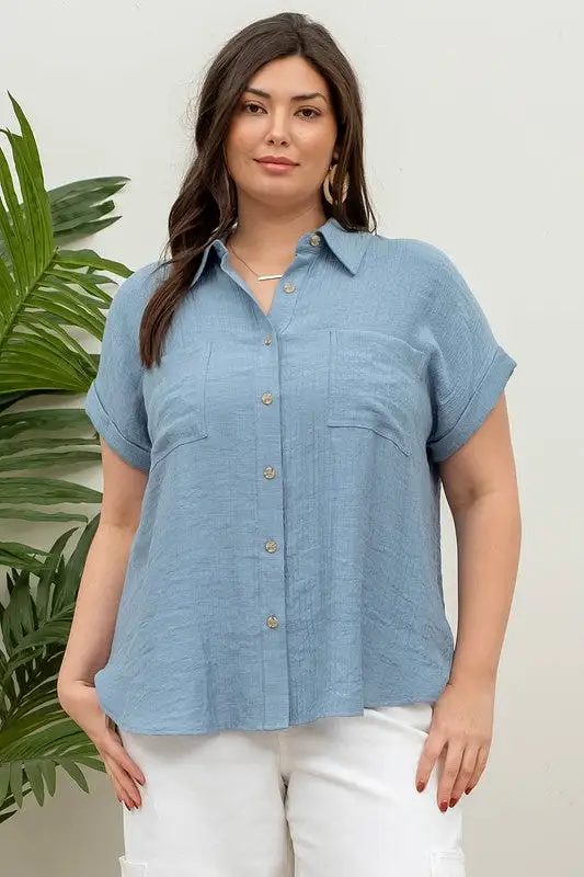 Chrissy Button Down Top