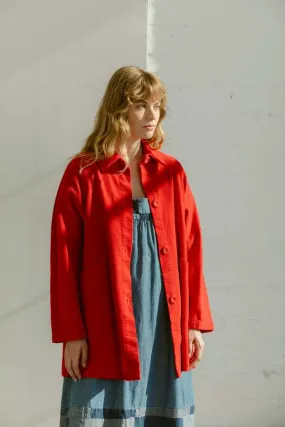 Constance Corduroy Jacket - Red