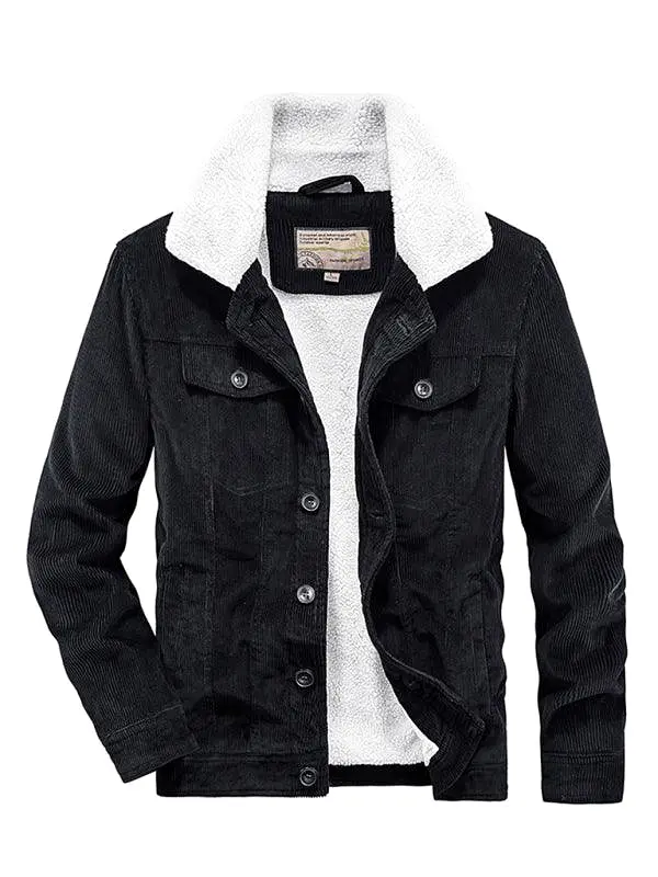 Corduroy Men Winter Casual Jacket