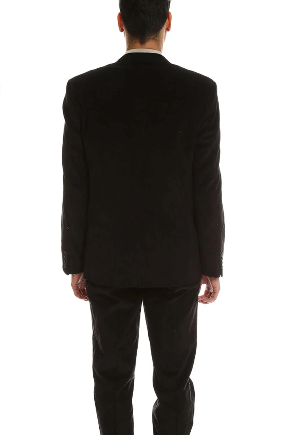 Corduroy Suit Jacket - Black