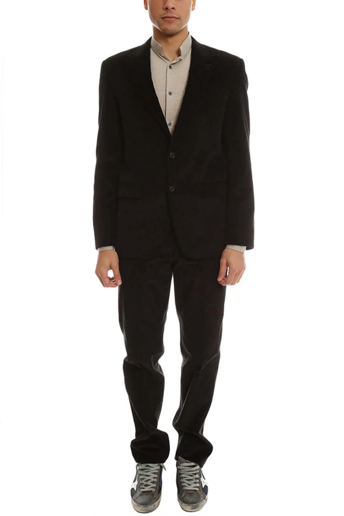 Corduroy Suit Jacket - Black