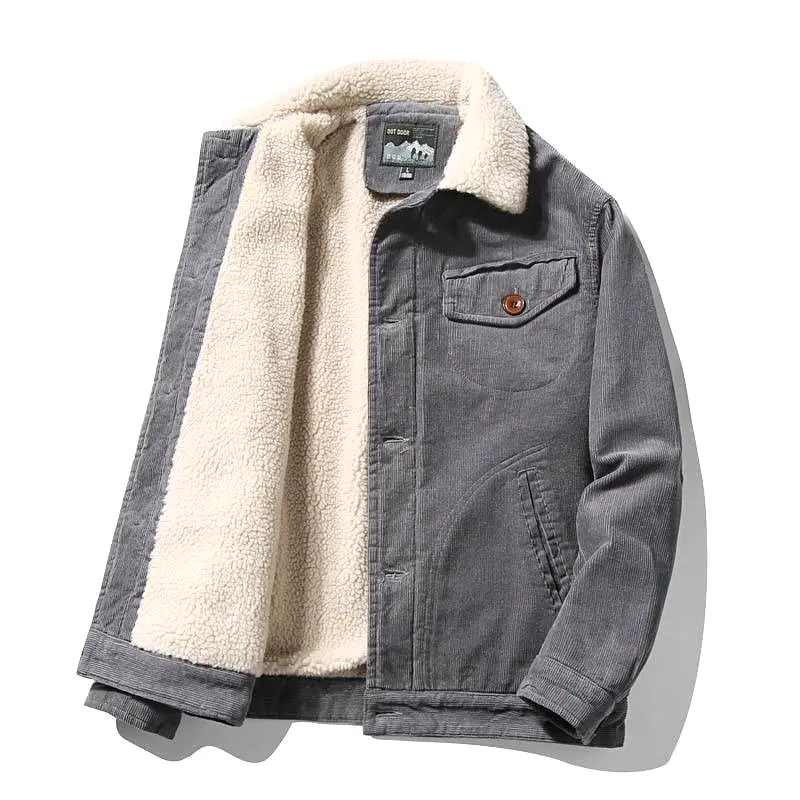 Corduroy Winter Jacket For Men