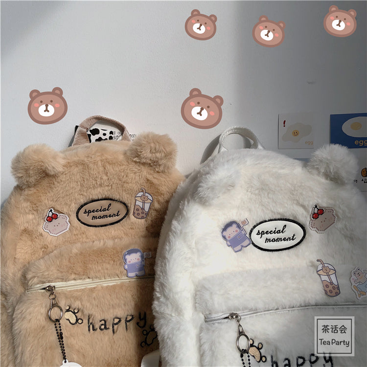 Cute Plush Backpack AD12744