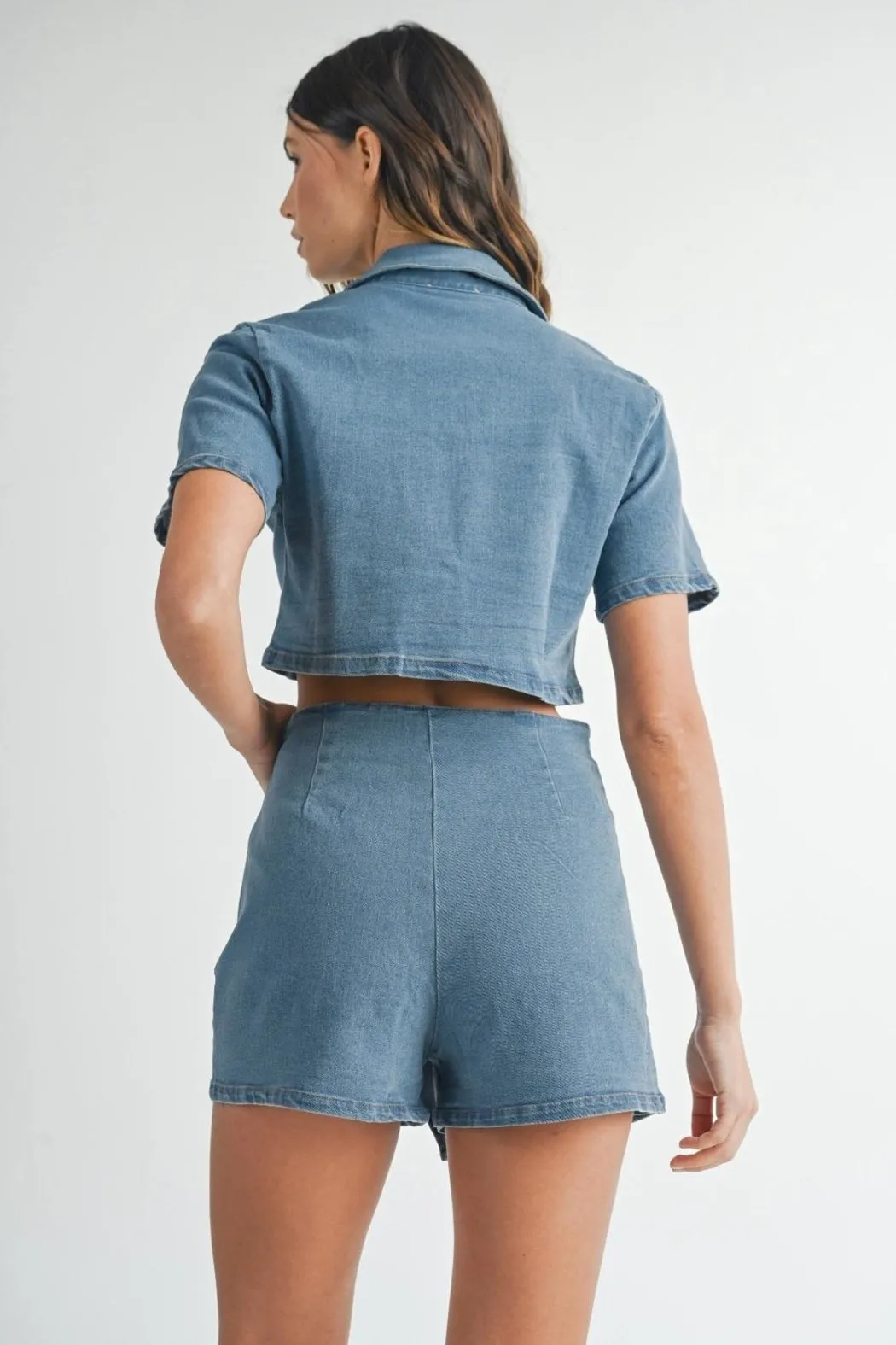 Denim Skort Set