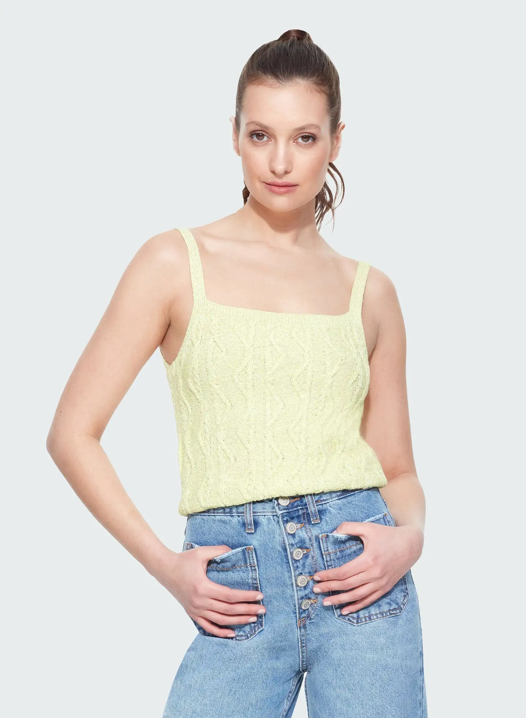 Dex Cable Knit Cami Top 2127015