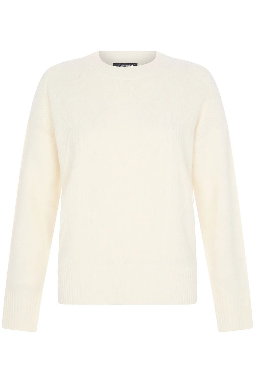 Diamond Cable Knit Jumper