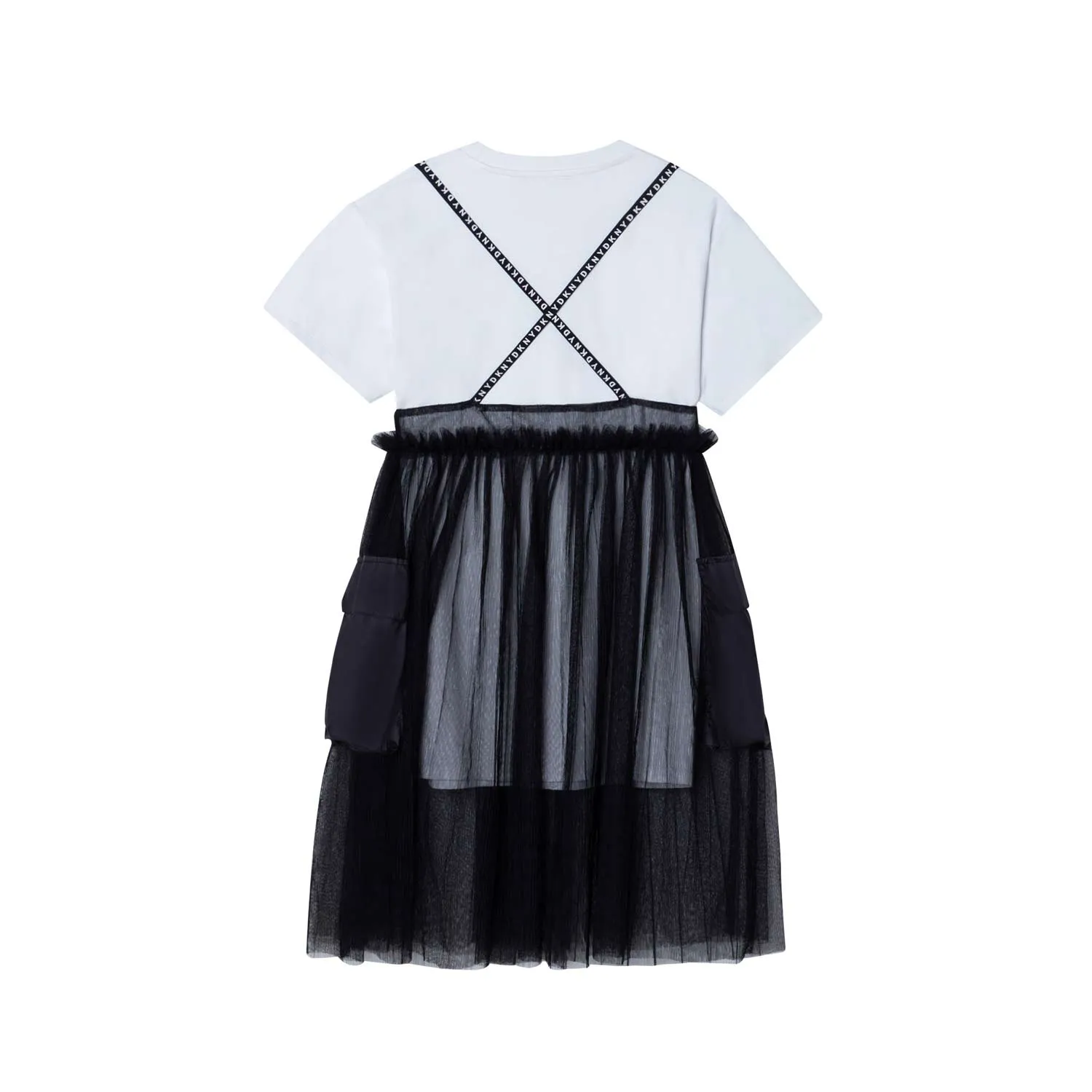 Dkny Two In One Black And White Dress For Girl And Teen