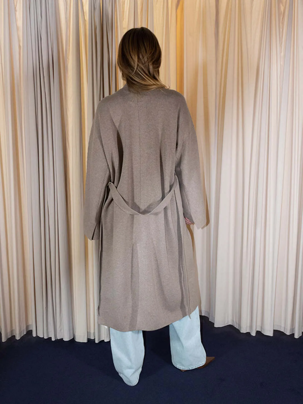 Double Knit Trench - Wood