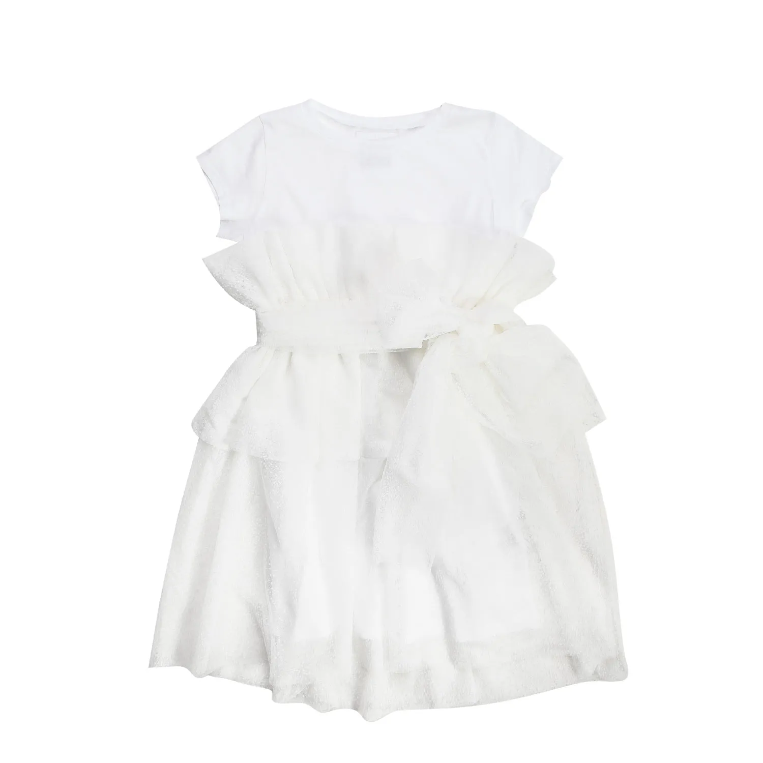 Douuod Dress In White Tulle For Girls And Teenagers