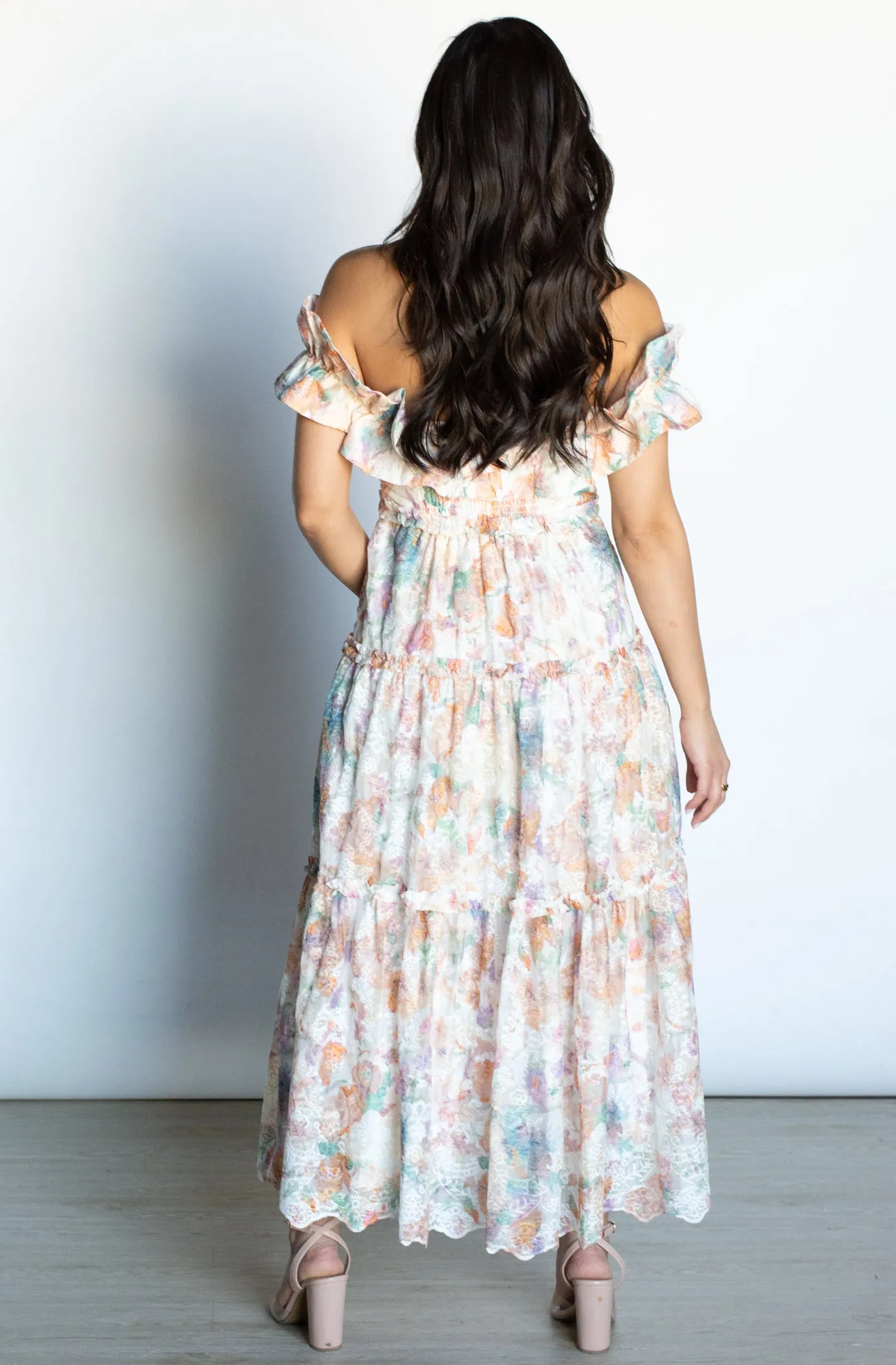 Effortless Bliss Off Shoulder Floral Dress