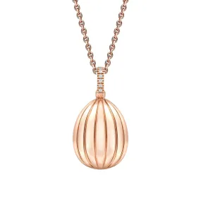 Fabergé Colours of Love Rose Gold Diamond and Ruby ‘180’ Egg Pendant