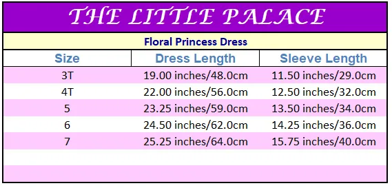 Floral Princess Dress-Priority Shipping