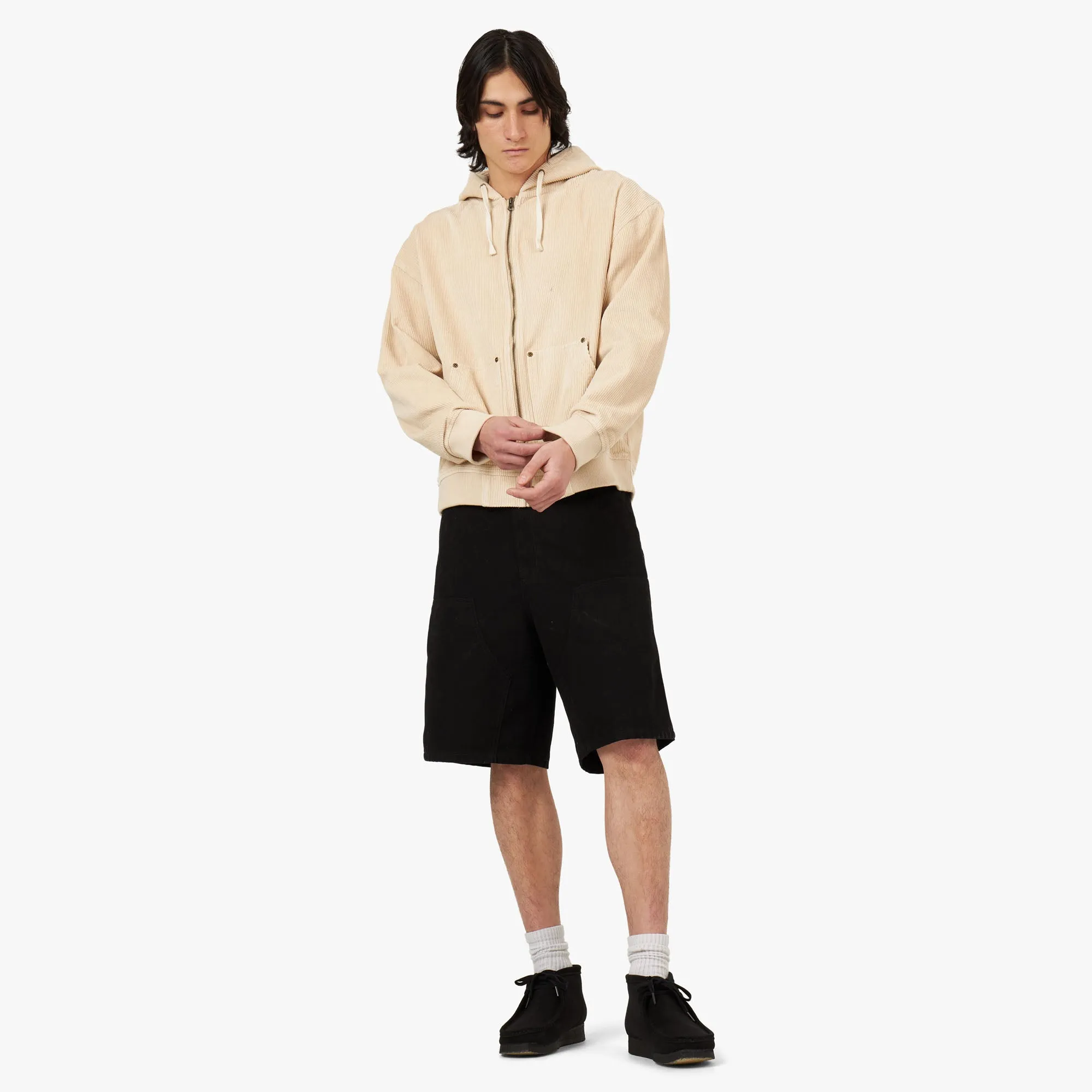 Fucking Awesome KO Corduroy Zip Hoodie Jacket / Cream