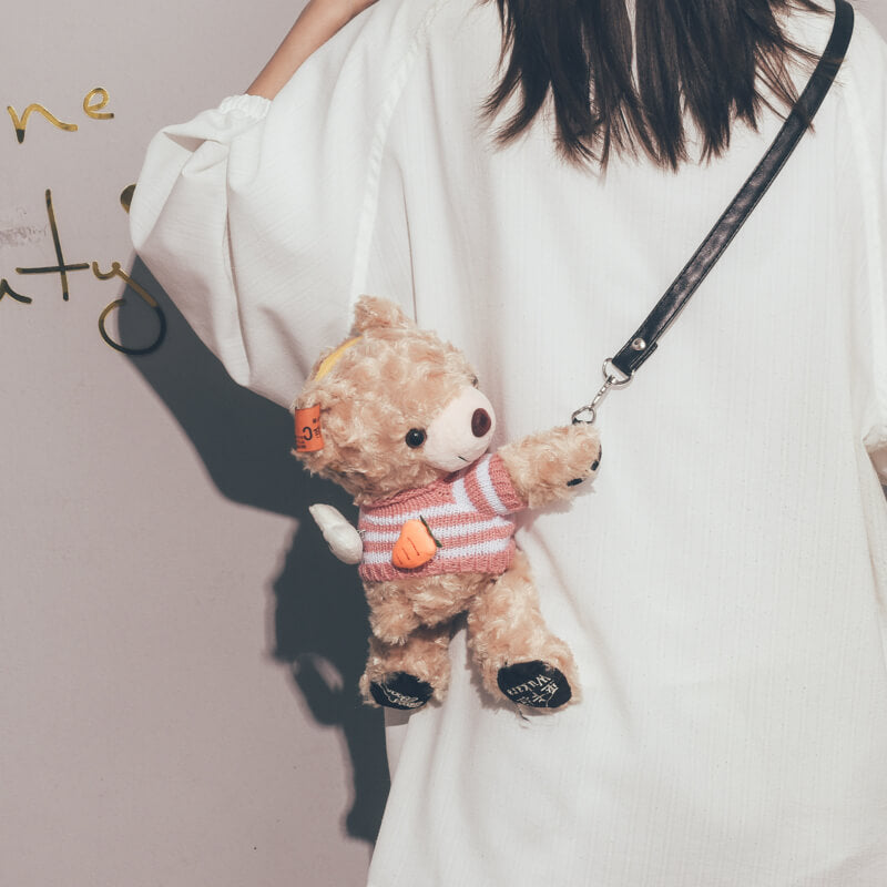 HARAJUKU CUTE BEAR PLUSH SHOULDER BAG BY8024