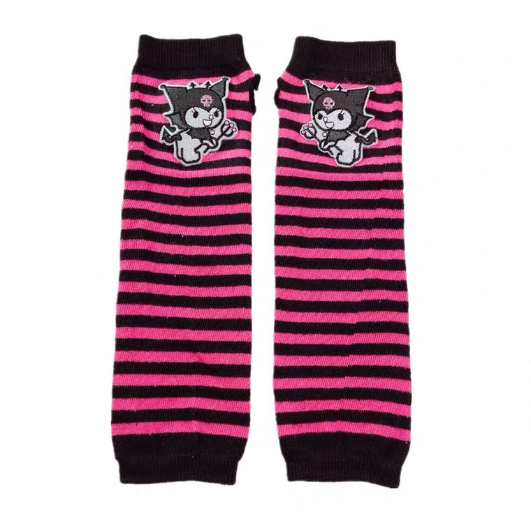 HARAJUKU J2K KUROMI STRIPE KNIT CUFF BY87777