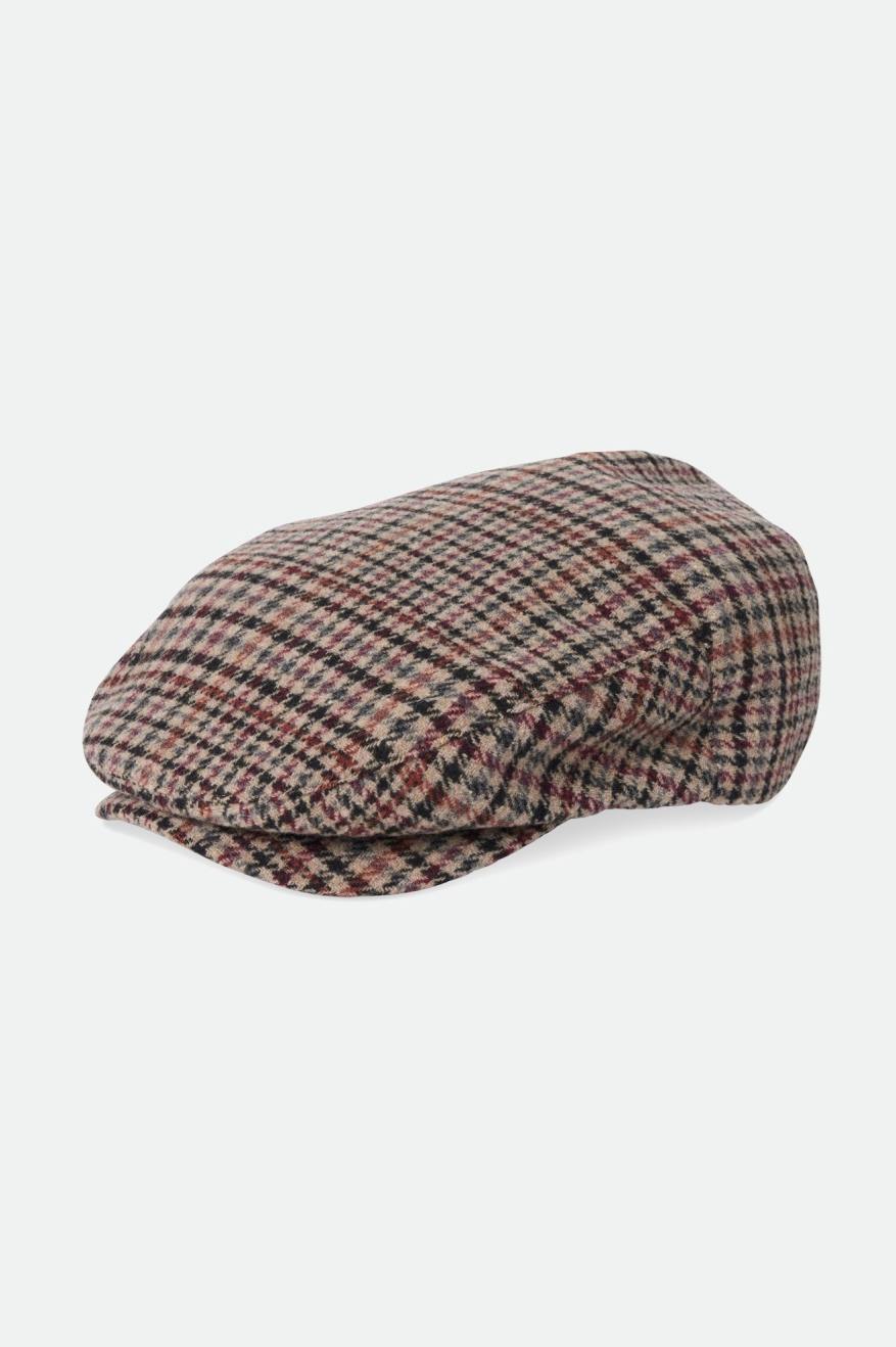 Hooligan Flat Cap - Sand/Black/Crushed Violet