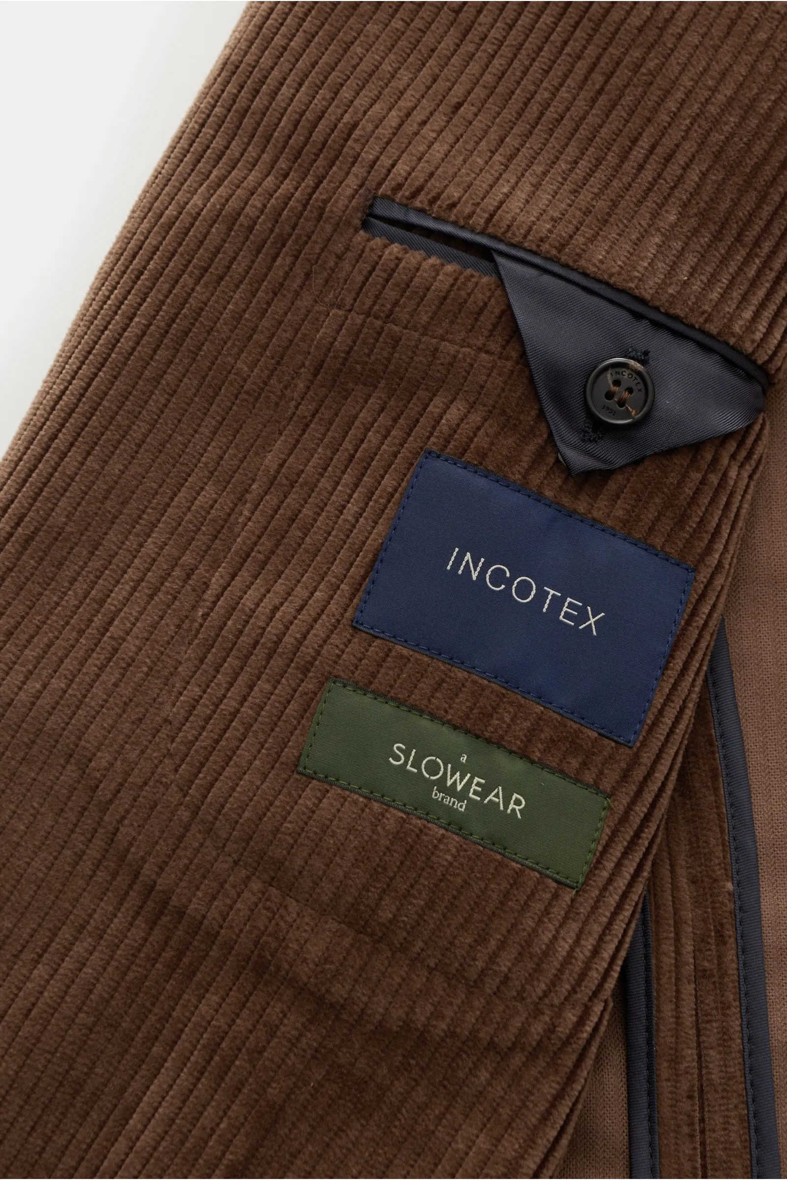 INCOTEX corduroy jacket brown