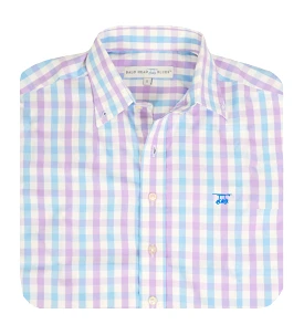 Islander Button Down - Lavender/Bell