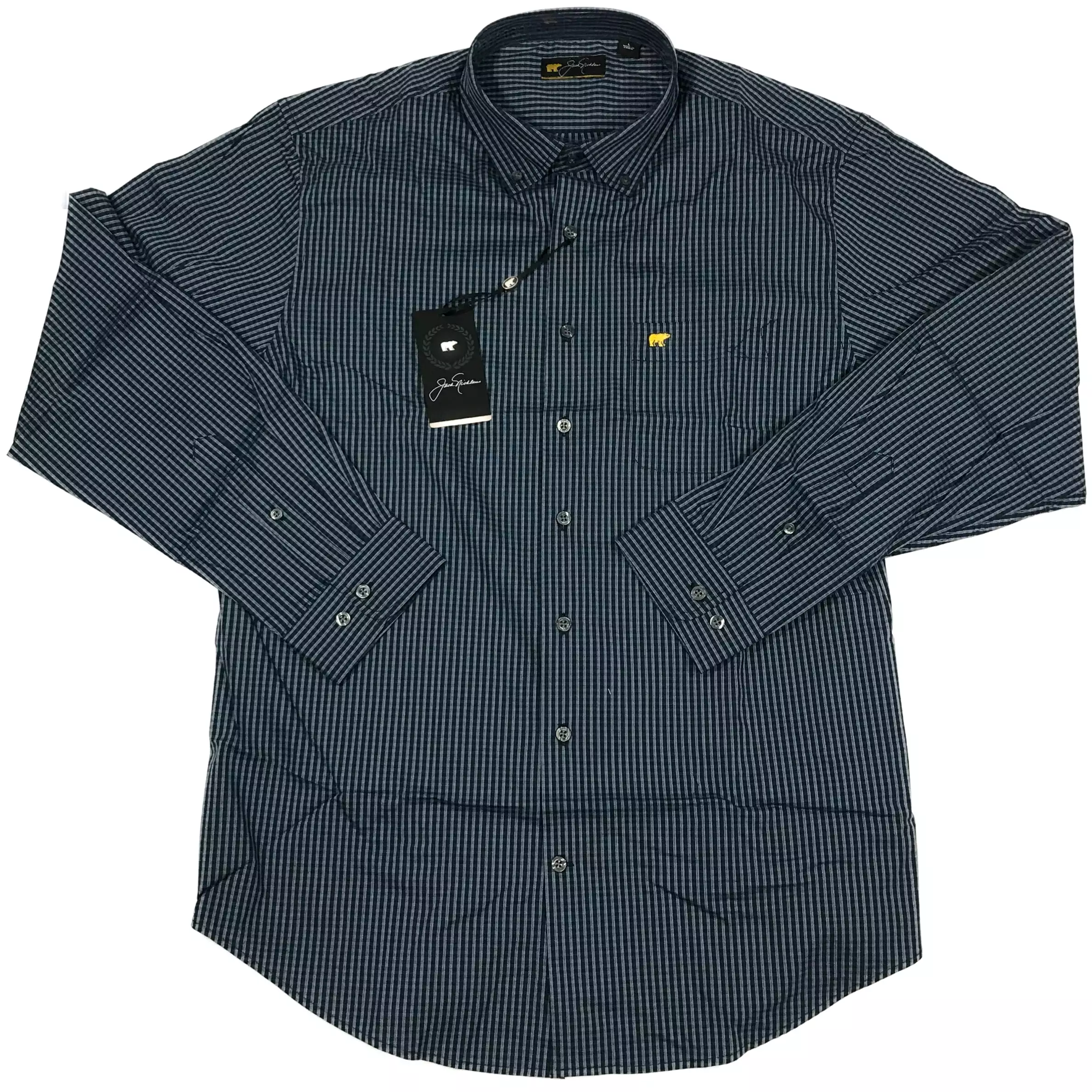 Jack Nicklaus Black Label by Perry Ellis Mini Plaid Button Down Shirts