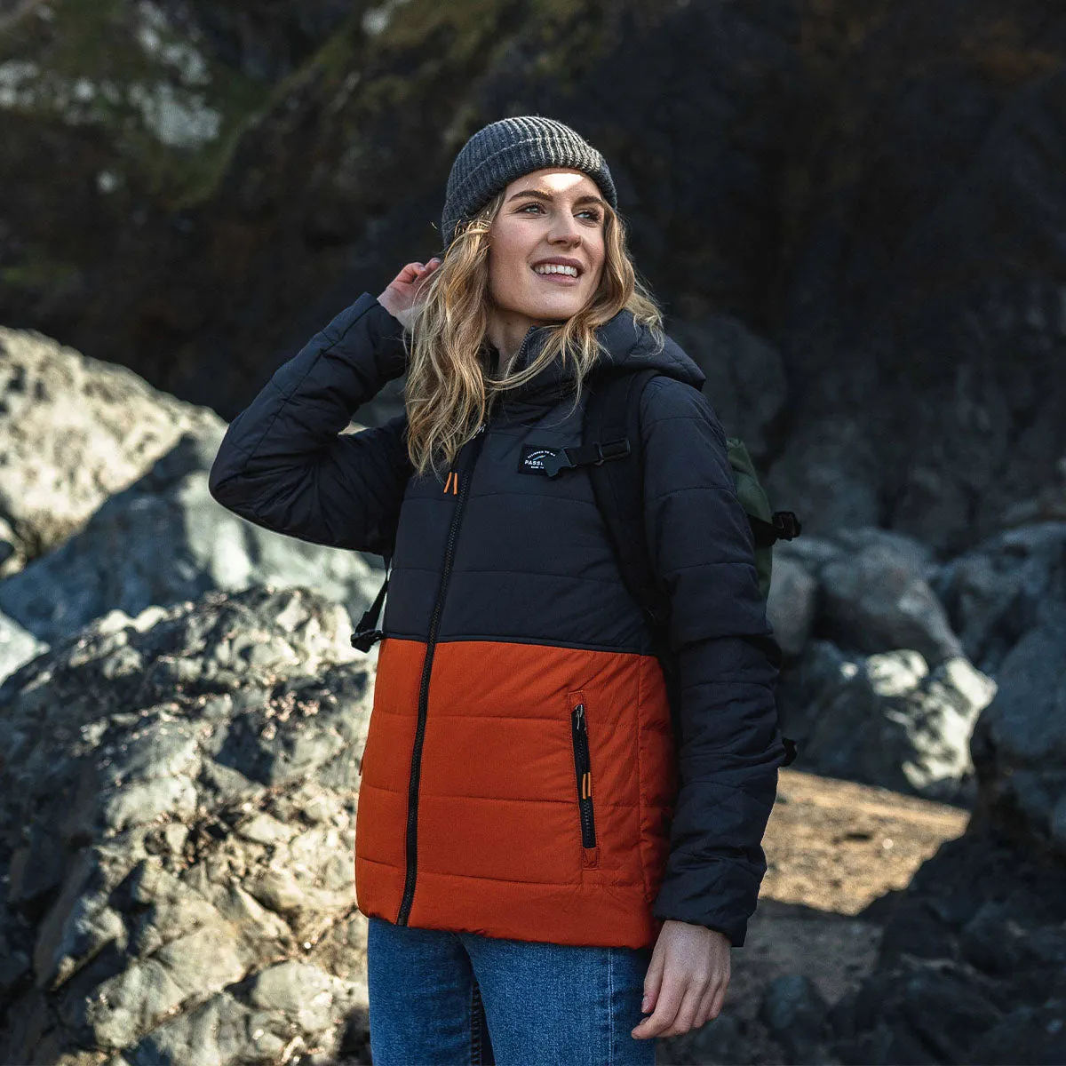 Jackpine Recycled Insulated Jacket - Rust/Black