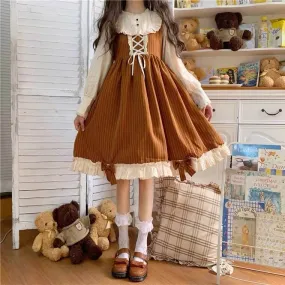 JAPANESE CUTE LOLITA BOW OP DRESS BY90032